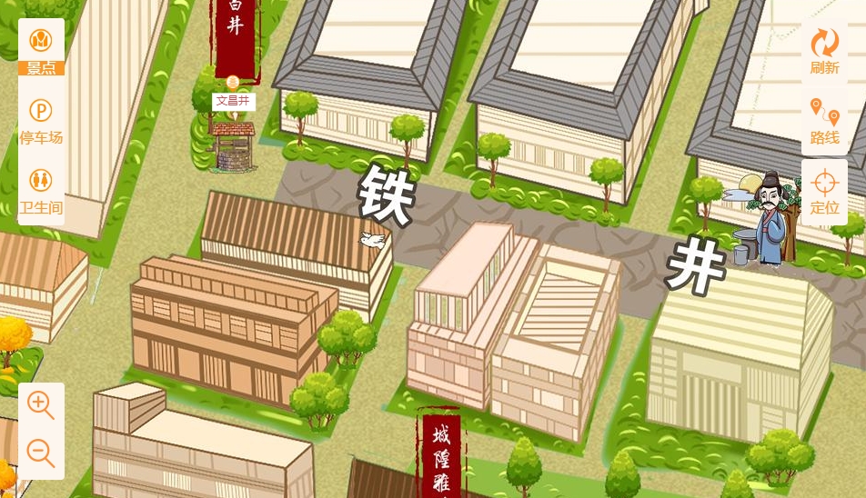 槐荫智慧景区：手绘地图与语音导览的完美融合